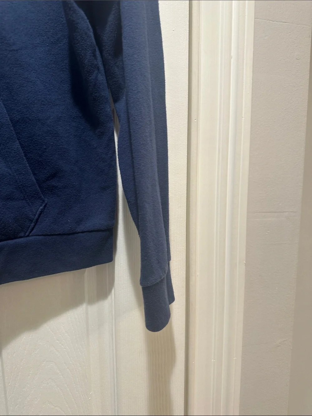 PINK Victoria's Secret Navy Full-Zip Hoodie with White Logo
